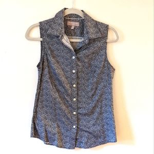 Banana Republic Leopard Button Tank